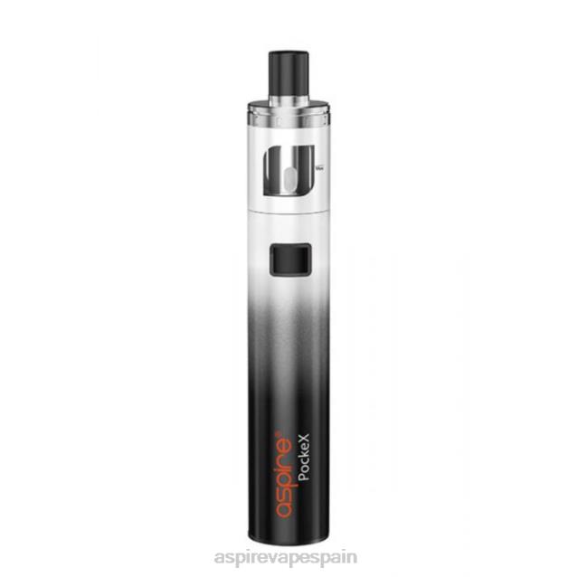 Aspire Pockex kit de edición de aniversario TT224117 Aspire vape shop gradiente blanco y negro