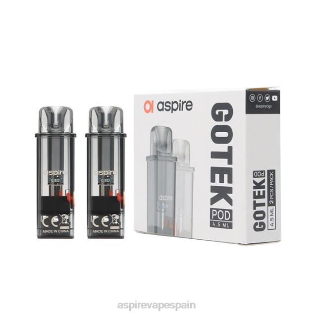 Aspire gotek pod (edición recargada 4,5 ml) compatible con gotek x y gotek s TT224232 Aspire vape madrid